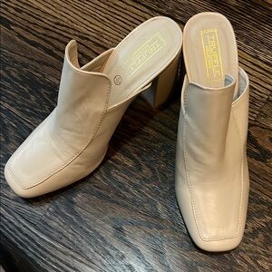 Cream Women's Mules